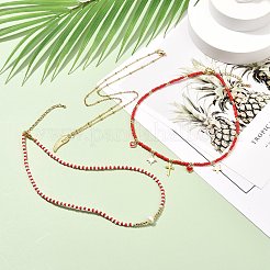 Wing & Cross & Heart & Star Pendant Necklaces for Girl Women&nbsp;NJEW-JN03688