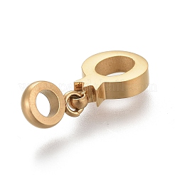 Ion Plating(IP) 304 Stainless Steel Charms&nbsp;STAS-F259-030G