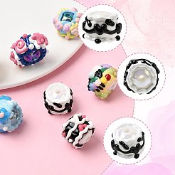 7Pcs 7 Styles Opaque Acrylic Beads&nbsp;ACRC-FS0001-04