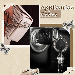 16Pcs 2 Styles Alloy Rhinestone Spring Gate Rings&nbsp;FIND-SP0004-52A