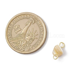Natural Trochus Shell Nuggets Links Connector Charms&nbsp;PALLOY-JF04152-01