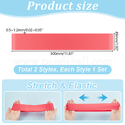2 Sets 2 Styles TPE Wrapping Bands for Packaging&nbsp;AJEW-GA0007-15