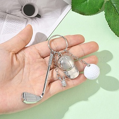 Alloy & CCB Plastic Keychains&nbsp;KEYC-YW00297