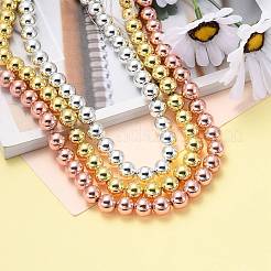 Electroplate Non-magnetic Synthetic Hematite Beads Strands&nbsp;G-L485-01G-M