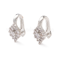 Brass Micro Pave Cubic Zirconia Pinch Bails&nbsp;KK-K266-02P