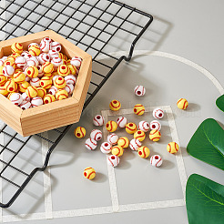 200Pcs 2 Colors Opaque Acrylic Round Beads&nbsp;SACR-BY0001-02