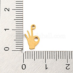 304 Stainless Steel Charms&nbsp;LS-STAS-Q306-01G-H