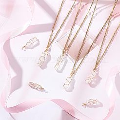 20pcs Natural Quartz Crystal Pointed Pendants&nbsp;FIND-FG0001-58