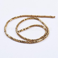Electroplate Non-Magnetic Synthetic Hematite Beads Strands&nbsp;G-F562-S07