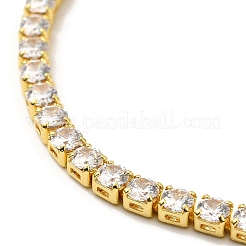 Clear Cubic Zirconia Tennis Bracelet&nbsp;X-BJEW-A132-02G