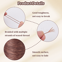 3 Roll 3 Colors Flat Waxed Polyester Thread String&nbsp;YC-CL0001-01A