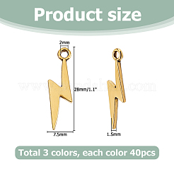 120Pcs 3 Colors Tibetan Style Alloy Pendants&nbsp;FIND-HS0002-38
