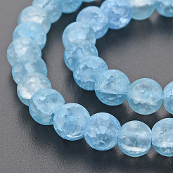 Crackle Glass Beads Strands&nbsp;X-GLAA-S192-D-008C