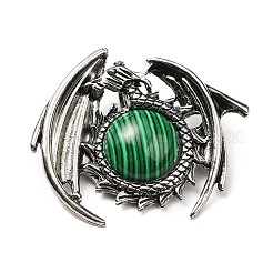 Synthetic Malachite Pendants&nbsp;G-B033-05AS-17