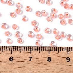 8/0 Inside Colours Transparent Glass Seed Beads&nbsp;SEED-T007-06H