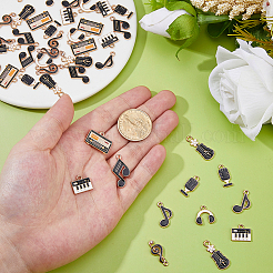48Pcs 8 Styles Alloy Enamel Pendants&nbsp;FIND-DC0007-91