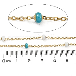 304 Stainless Steel Enamel Link Chains&nbsp;AJEW-Z028-09G-04