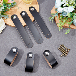 12 Sets PU Leather Door Handles&nbsp;FIND-NB0001-52