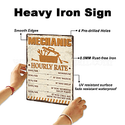 Vintage Metal Tin Sign&nbsp;AJEW-WH0436-218