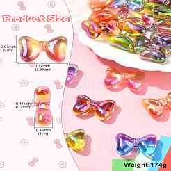 30Pcs Gradient Color Opaque Acrylic Beads&nbsp;OACR-CJ0002-28