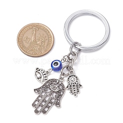 Resin & Tibetan Style Alloy Keychains&nbsp;KEYC-JKC00780-02
