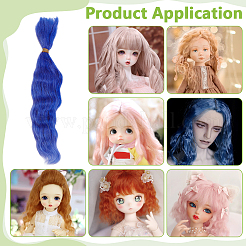 Mohair Curly Wigs for Doll Making&nbsp;DIY-WH0750-117D