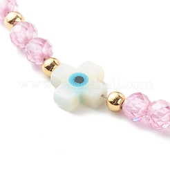 Adjustable Cubic Zirconia Beads Nylon Thread Slider Bracelets&nbsp;BJEW-JB06366-02