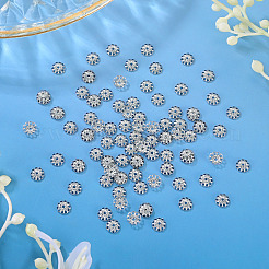 100Pcs Brass Bead Caps&nbsp;KK-TADJ0001-34