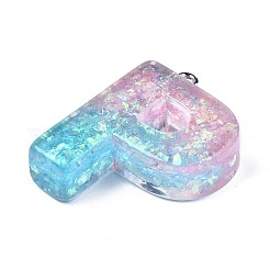Transparent Epoxy Resin Pendants&nbsp;LS-CRES-S364-002P