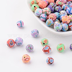 8mm Handmade Polymer Clay Beads&nbsp;FM198Y