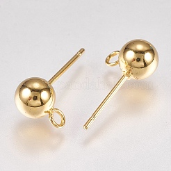 202 Stainless Steel Stud Earring Findings&nbsp;LS-STAS-G173-12G-6mm