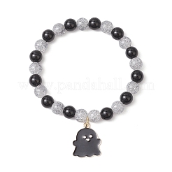 2Pcs Halloween Alloy Enamel Charm Bracelets&nbsp;BJEW-JB12106