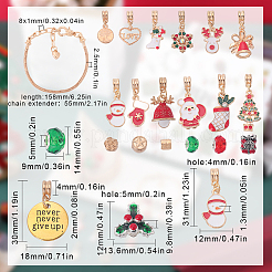 Christmas Theme DIY European Bracelet Making Kit&nbsp;DIY-WH0308-349