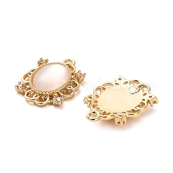 Brass Micro Pave Cubic Zirconia Charms&nbsp;KK-F870-04G
