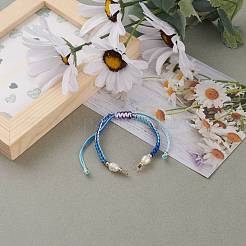 Adjustable Polyester Braided Cord Bracelet Making&nbsp;AJEW-JB00859-02