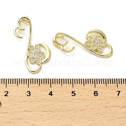 Brass Micro Pave Cubic Zirconia Pendants&nbsp;KK-K355-50G