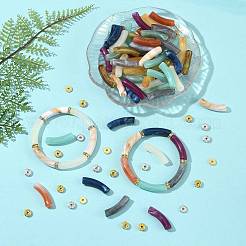 DIY Curved Tube Bracelet Making Kit&nbsp;DIY-FS0010-36
