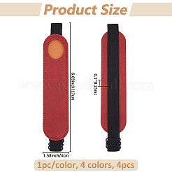 4Pcs 4 Colors Imitation Leather Pen Bag for Pen&nbsp;AJEW-FH0006-39
