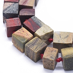 Natural Apple Jasper Beads Strands&nbsp;G-K293-I20-A