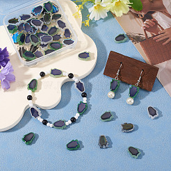 50Pcs 5 Colors Glass Beads&nbsp;GLAA-SP0001-59