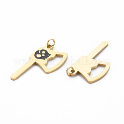 Ion Plating(IP) 316 Surgical Stainless Steel Enamel Pendants&nbsp;STAS-N097-086-NR