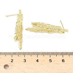 Brass Stud Earring Findings&nbsp;KK-Z106-03G-01