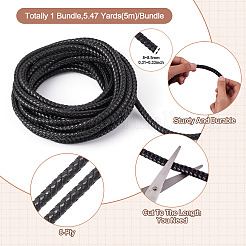 5M 8-Ply Imitation Leather Braided Cord&nbsp;OCOR-TA0003-57A