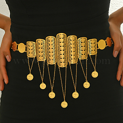 Luxurious Elegant Zinc Alloy & Brass Material Floral Tassel Coin Pendant Waist Chains for Women&nbsp;WN1140