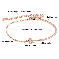 Clear Cubic Zirconia Bracelet Adjustable Curved Bar Link Bracelet Classic Tennis Bracelet Charms Jewelry Gifts for Women&nbsp;JB756A