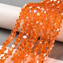 Transparent Electroplate Glass Beads Strands&nbsp;LS-GLAA-F029-2mm-A23