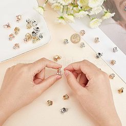 30Pcs 3 Colors Rack Plating Alloy European Beads&nbsp;MPDL-FH0001-09