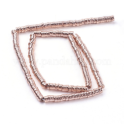 Electroplated Non-magnetic Synthetic Hematite Beads Strand&nbsp;G-E430-01-4.5mm-RG