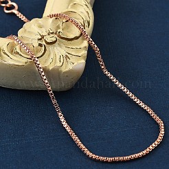 Rack Plating Brass Box Chain Bracelets for Women&nbsp;BJEW-G735-02RG
