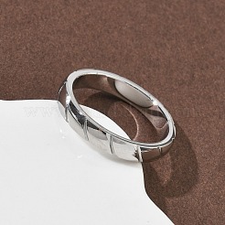 304 Stainless Steel Finger Rings for Women Men&nbsp;RJEW-F189-02P